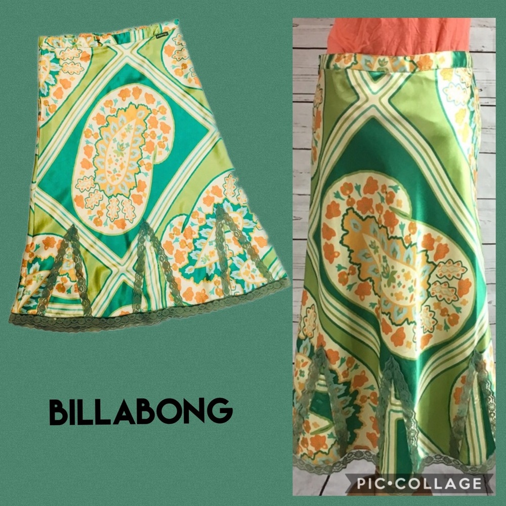 💰Funky Billabong Paisley Skirt! - Picture 5 of 10
